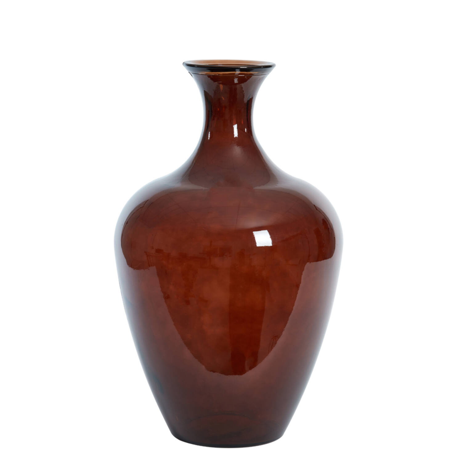 light & living Vaas Ø40x65 cm RUBRA glas glans donker bruin