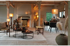 Light & Living Vloerlamp 23x23x125 Cm ROBBIA Hout Donker Bruin