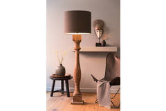 Light & Living Vloerlamp 23x23x125 Cm ROBBIA Hout Donker Bruin