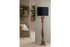 Light & Living Vloerlamp 23x23x125 Cm ROBBIA Hout Donker Bruin