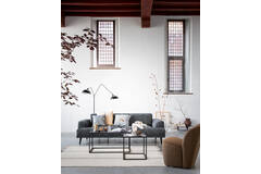 light & living Vloerlamp 2L 140x31x180 cm ORION mat zwart