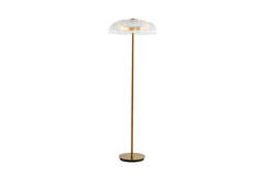 Light & Living Vloerlamp 2L Ø50x155 Cm FUNGO Glas Helder+goud