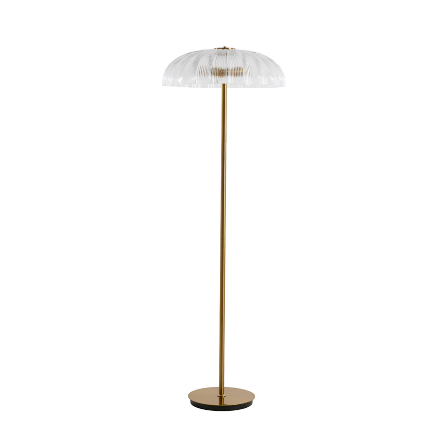 light & living Vloerlamp 2L Ø50x155 cm FUNGO glas helder+goud