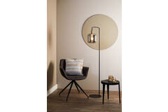 Light & Living Vloerlamp 32x28x155 Cm LEKAR Antiek Brons+smoke Glas