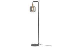 Light & Living Vloerlamp 32x28x155 Cm LEKAR Antiek Brons+smoke Glas