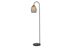 Light & Living Vloerlamp 34x30 5x172 Cm MEYA Mat Zwart+goud