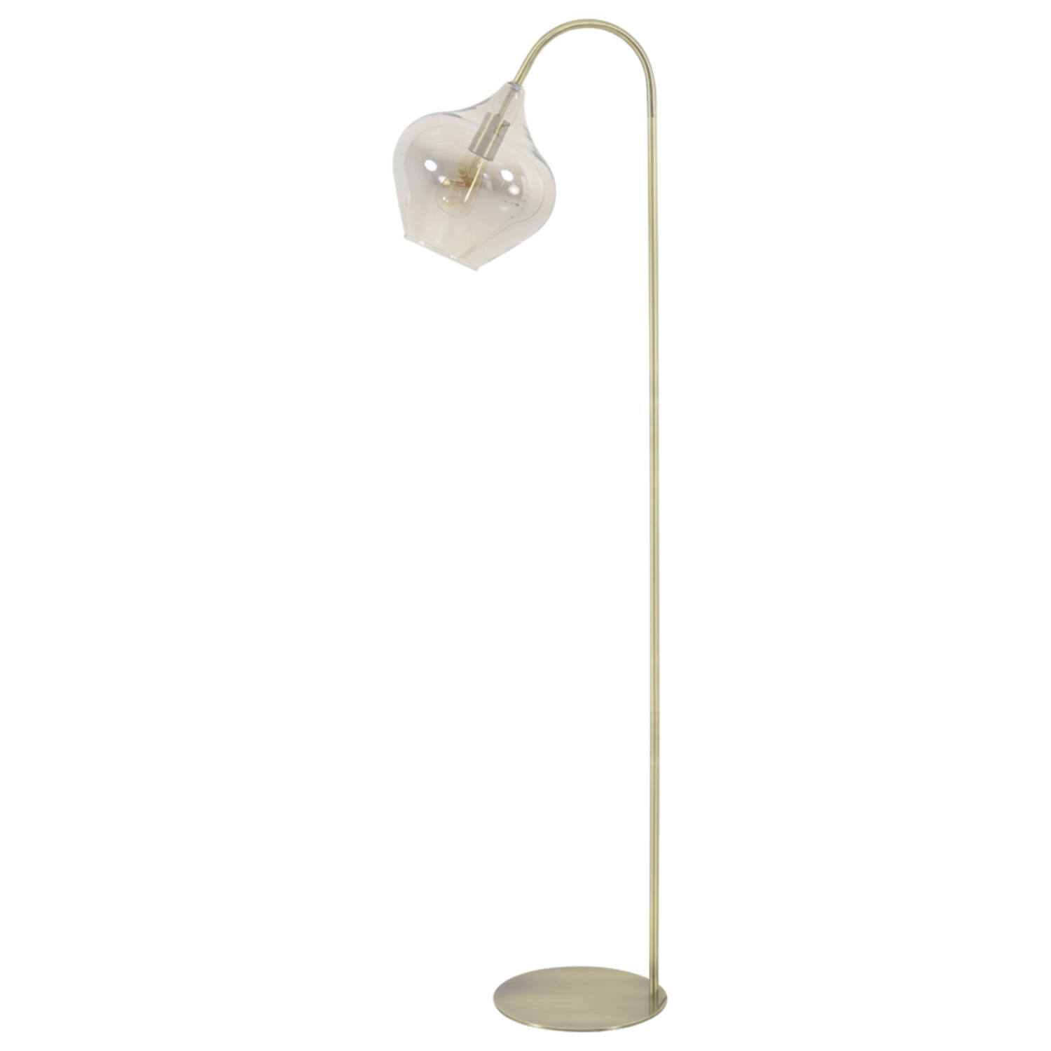 light & living Vloerlamp 45x28x160 cm RAKEL antiek brons+smoke