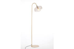 Light & Living Vloerlamp 45x29 5x160 Cm SOLNA Antiek Brons+smoke Glas