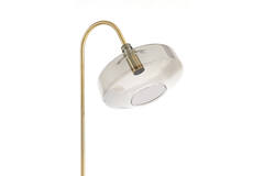 Light & Living Vloerlamp 45x29 5x160 Cm SOLNA Antiek Brons+smoke Glas