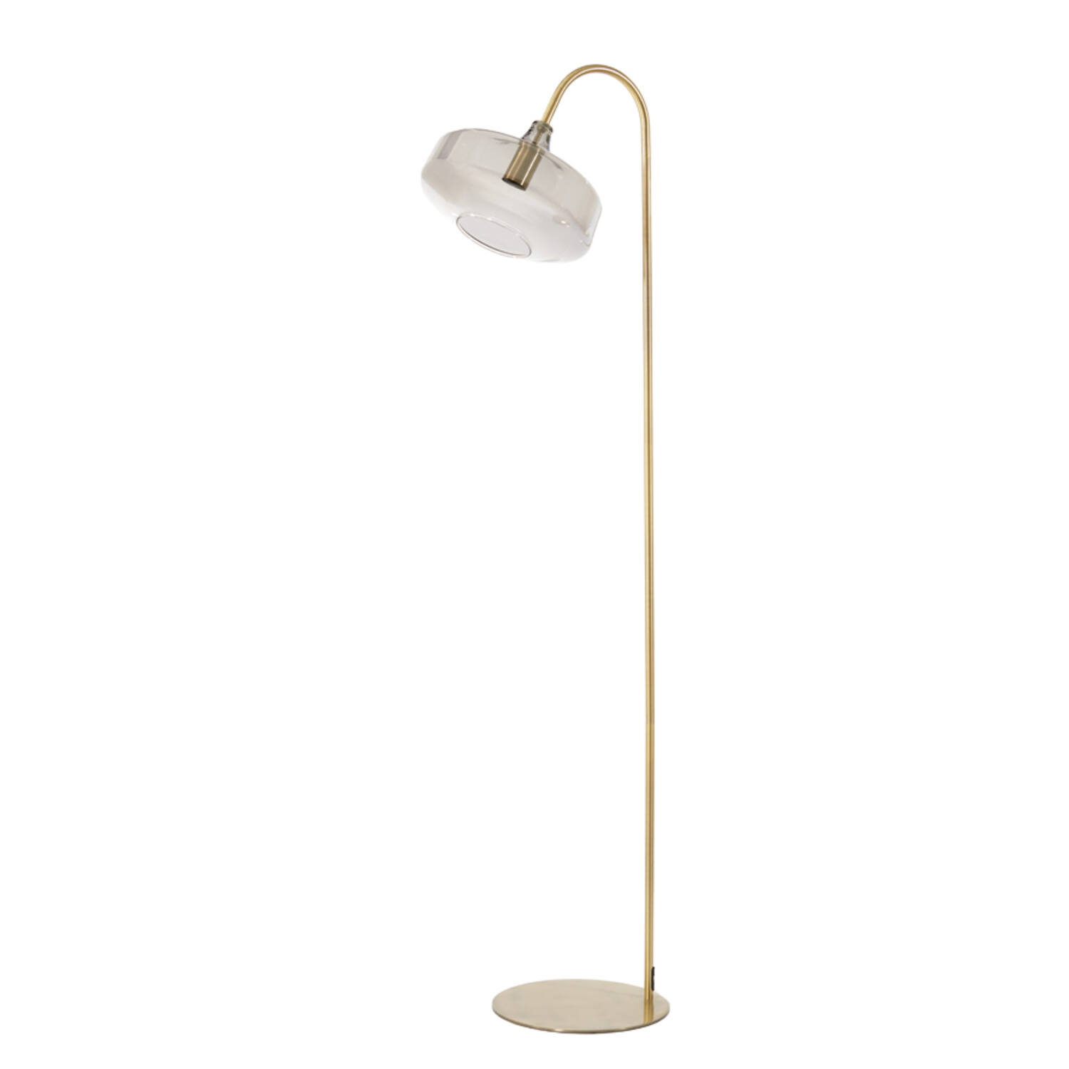 light & living Vloerlamp 45x29 5x160 cm SOLNA antiek brons+smoke glas
