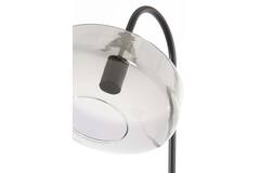 Light & Living Vloerlamp 45x29 5x160 Cm SOLNA Mat Zwart+smoke Glas