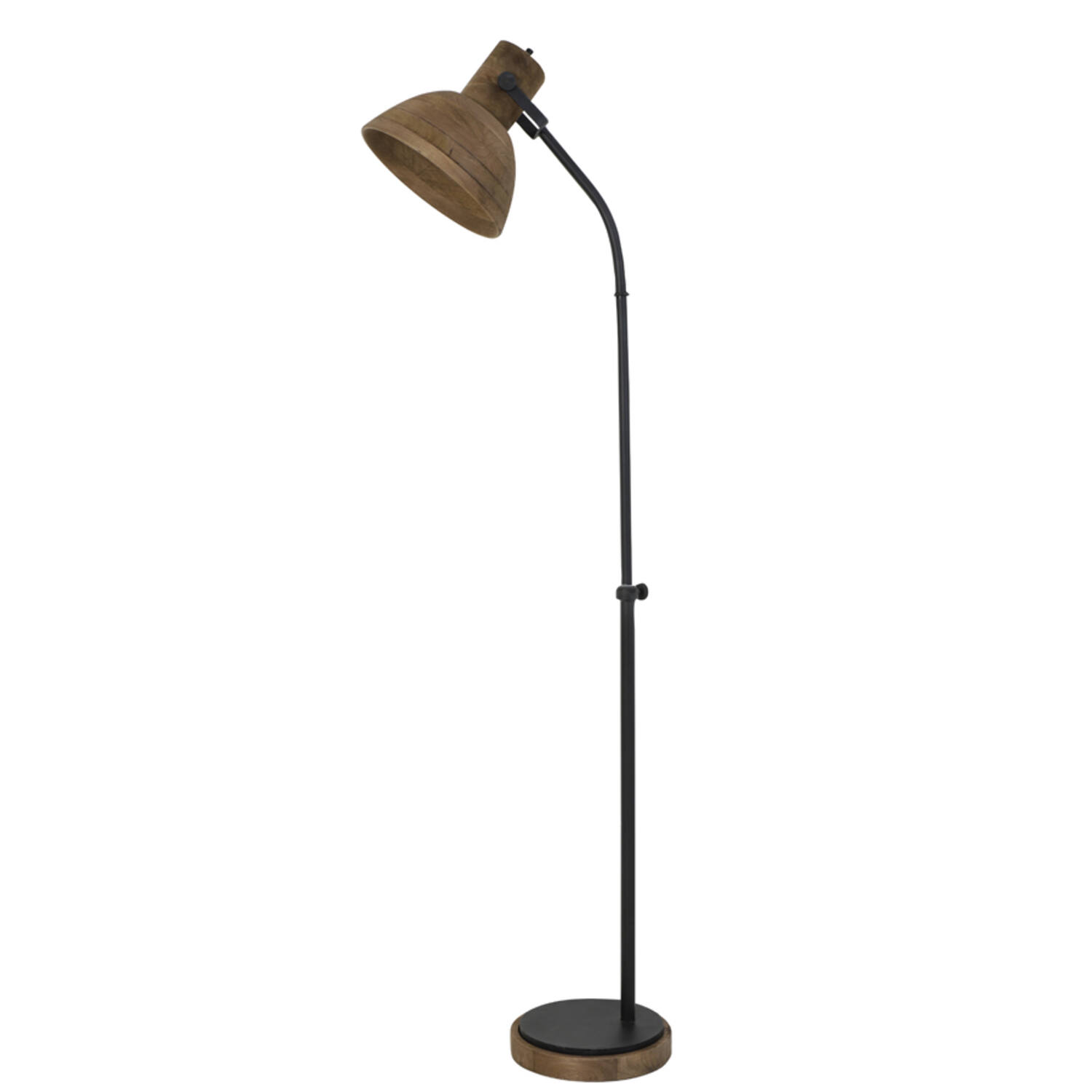 light & living Vloerlamp 47x29x129 cm IMBERT hout bruin+mat zwart