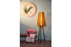 Light & Living Vloerlamp Driepoot Ø37x135 Cm ADETA Goud+mat Zwart