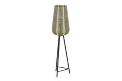 Light & Living Vloerlamp Driepoot Ø37x147 Cm ADETA Goud+mat Zwart