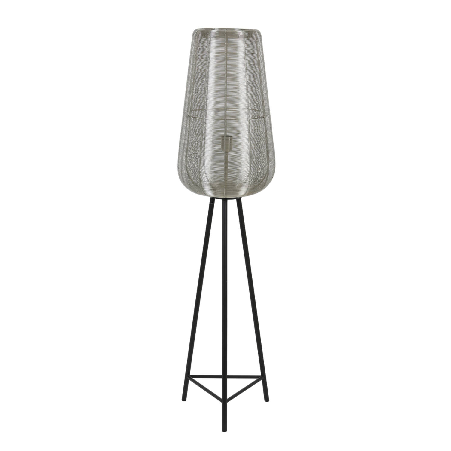light & living Vloerlamp driepoot Ø37x147 cm ADETA nikkel