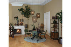 Light & Living Vloerlamp Driepoot Ø42x132 Cm PLUMERIA Donker Groen