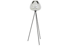 Light & Living Vloerlamp Driepoot Ø42x146 Cm MAYSON Smoke Glas-mat Zwart