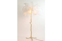 Light & Living Vloerlamp E14 Ø95x180 Cm FEATHER Goud+wit