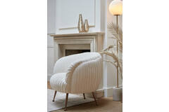 Light & Living Vloerlamp Ø25x156 Cm MEDINA Antiek Brons+glas Mat Wit