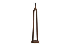Light & Living Vloerlamp Ø30x135 Cm XITTA Hout Mat Donker Bruin