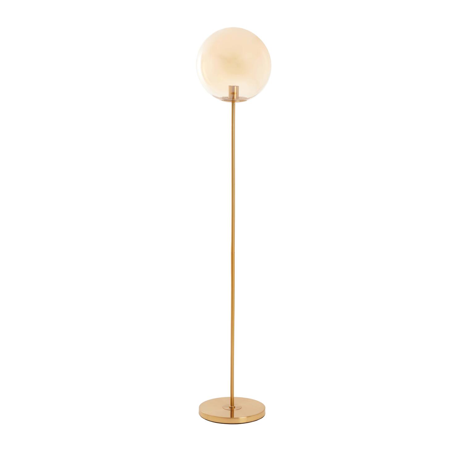 light & living Vloerlamp Ø30x160 cm MEDINA glas amber+goud