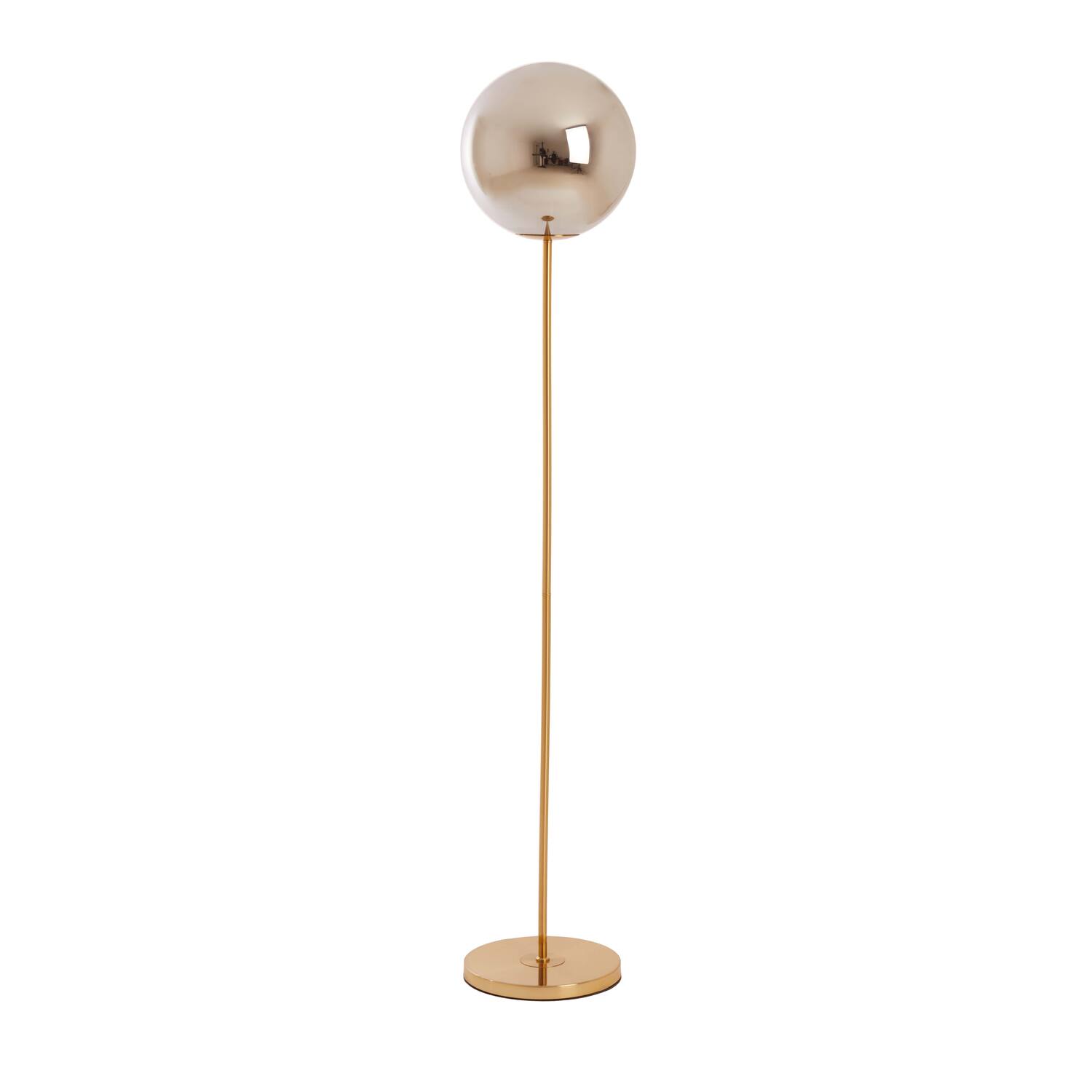 light & living Vloerlamp Ø30x160 cm MEDINA glas smoke+goud