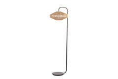 Light & Living Vloerlamp Ø43x164 Cm LYRA Naturel+mat Zwart