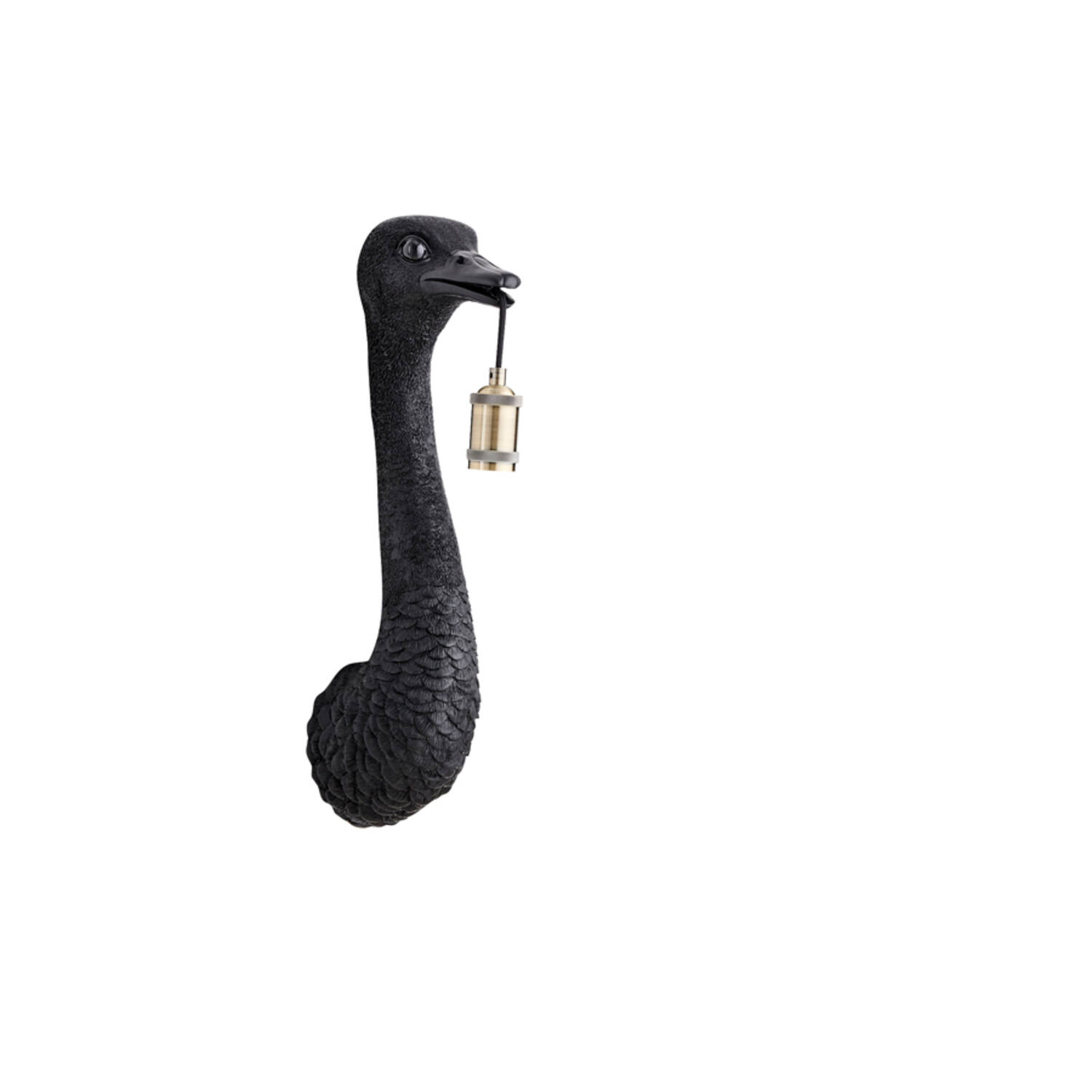 light & living Wandlamp 18x15 5x57 5 cm OSTRICH mat zwart