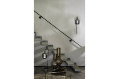 Light & Living Wandlamp 32x16x57 Cm LEKAR Antiek Brons+smoke Glas