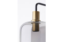 Light & Living Wandlamp 32x16x57 Cm LEKAR Antiek Brons+smoke Glas