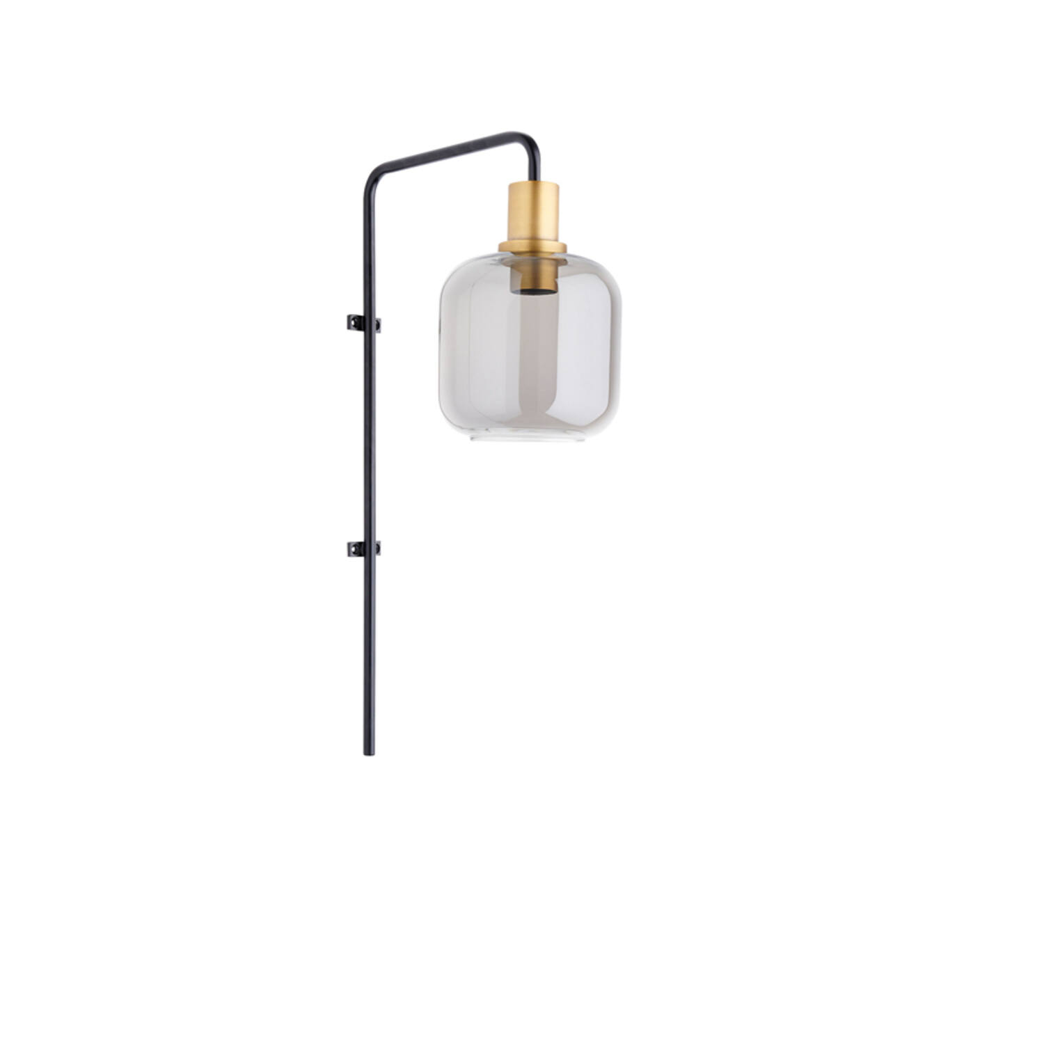 light & living Wandlamp 32x16x57 cm LEKAR antiek brons+smoke glas
