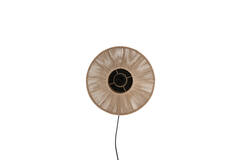 Light & Living Wandlamp Ø31x31 Cm LYRA Naturel+mat Zwart