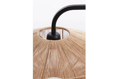 Light & Living Wandlamp Ø43x115 Cm LYRA Naturel+mat Zwart