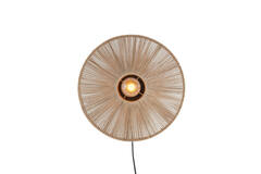 Light & Living Wandlamp Ø43x43 Cm LYRA Naturel+mat Zwart