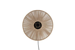 Light & Living Wandlamp Ø43x43 Cm LYRA Naturel+mat Zwart