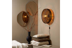 Light & Living Wandlamp Ø51x21 Cm MATAKA Rotan Donker Bruin
