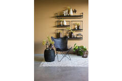 Light & Living Wandplank 30x15x50 Cm MADDISON Hout Mat Zwart