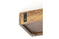 Light & Living Wandplank 30x15x7 Cm GATURA Hout Donker Bruin