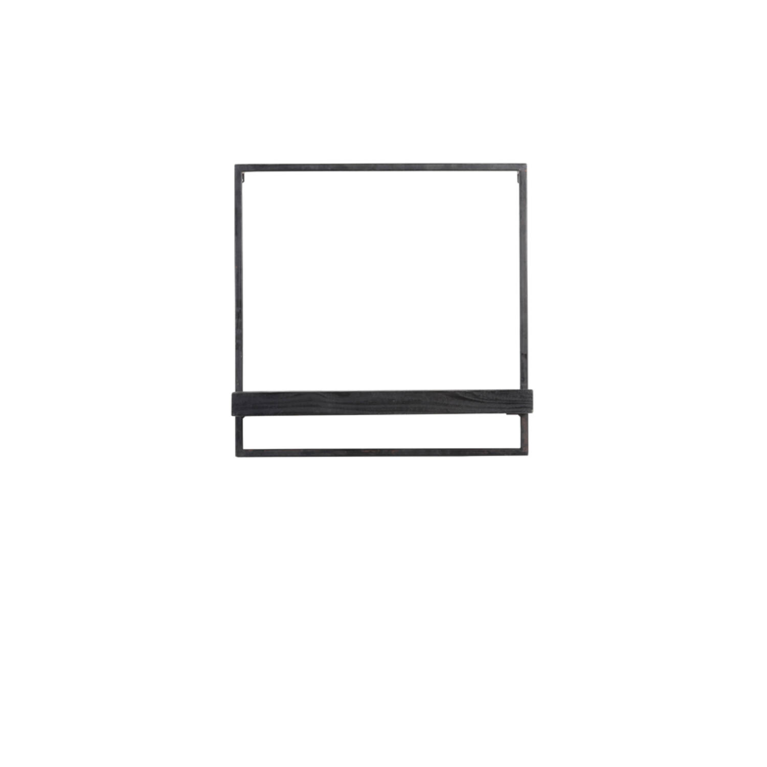 light & living Wandplank 50x15x50 cm MADDISON hout mat zwart