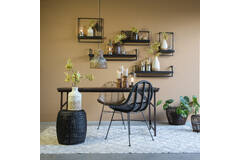 Light & Living Wandplank 60x15x30 Cm MADDISON Hout Mat Zwart