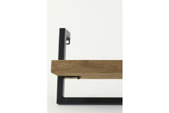 Light & Living Wandplank 80x15x24 Cm MADDISON Hout Donker Bruin