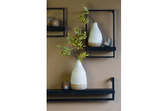 Light & Living Wandplank 80x15x24 Cm MADDISON Hout Mat Zwart