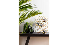 Light & Living Wijnrek 12 Flessen 30x18x46 Cm SALBRIS Antiek Brons