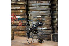 Light & Living Wijnrek 12 Flessen 30x18x46 Cm SALBRIS Mat Zwart