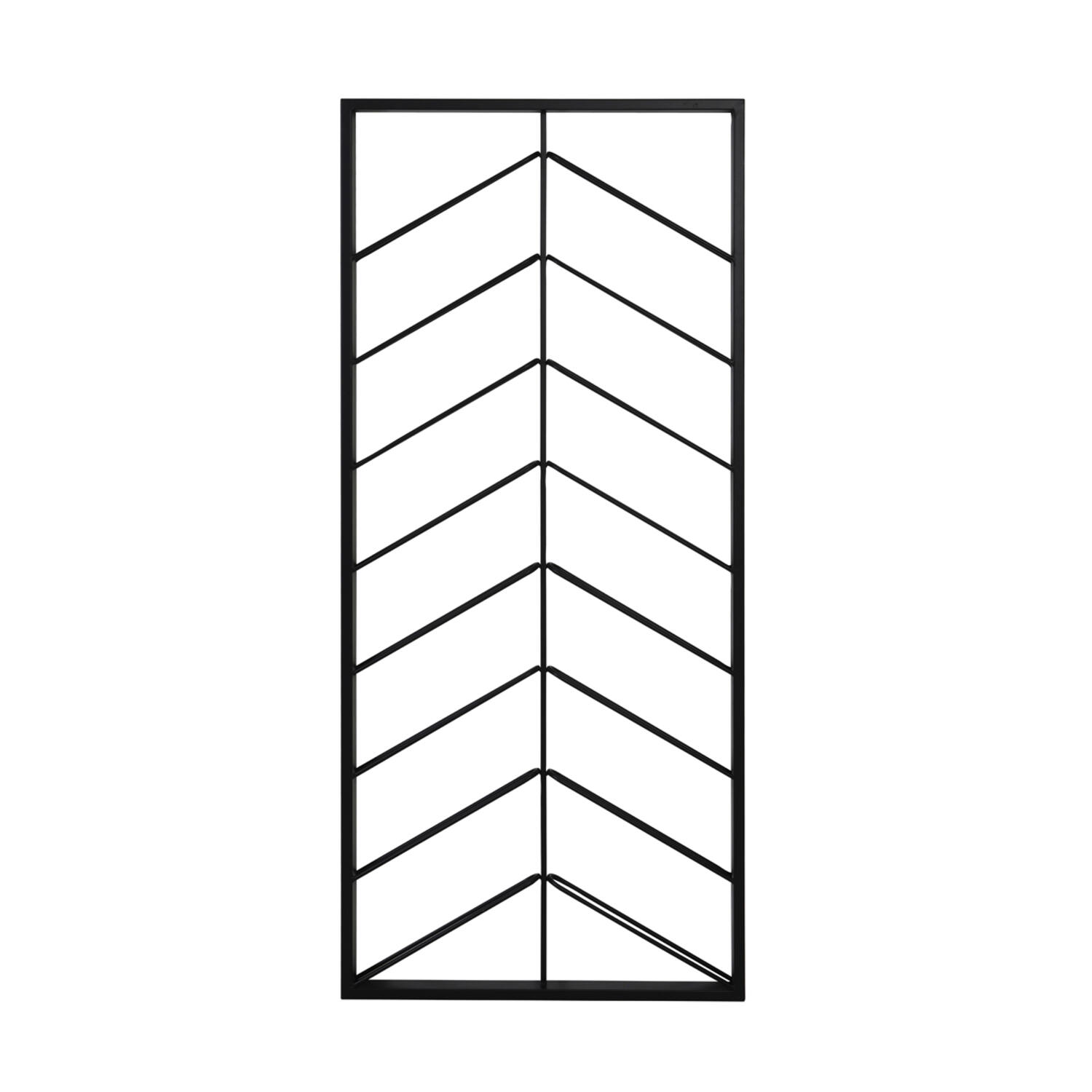light & living Wijnrek 16 flessen 70x6x160 cm MALBEO zwart