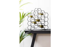 Light & Living Wijnrek 20 Flessen 48x18x52 Cm SALBRIS Mat Zwart