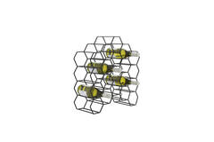 Light & Living Wijnrek 20 Flessen 48x18x52 Cm SALBRIS Mat Zwart