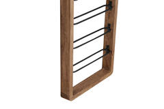 Light & Living Wijnrek 6 Flessen 40x6x80 Cm SORRENTO Hout Bruin+mat Zwart