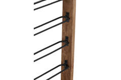 Light & Living Wijnrek 8 Flessen 40x6x120 Cm SORRENTO Hout Bruin+mat Zwart