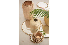light & living Windlicht Ø16 5x27 cm VIVARO naturel+brons